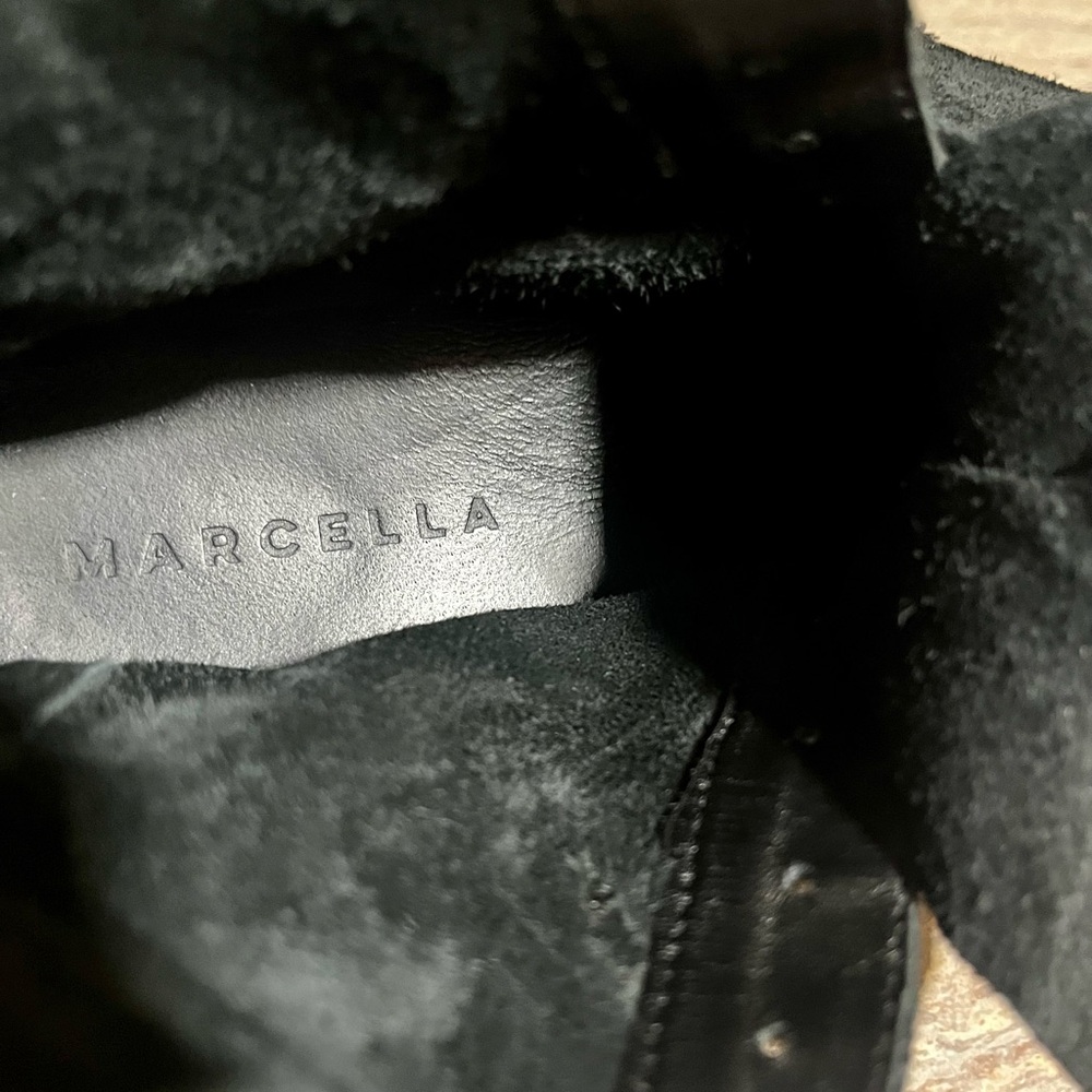 Marcella New York Lafayette Black Ankle Leather Boots with Double Zippers - Picture 8 of 16